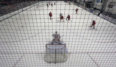 Thought I’d share this video I got at the training camp, it’s Debrincat arguing if his goal went in or not