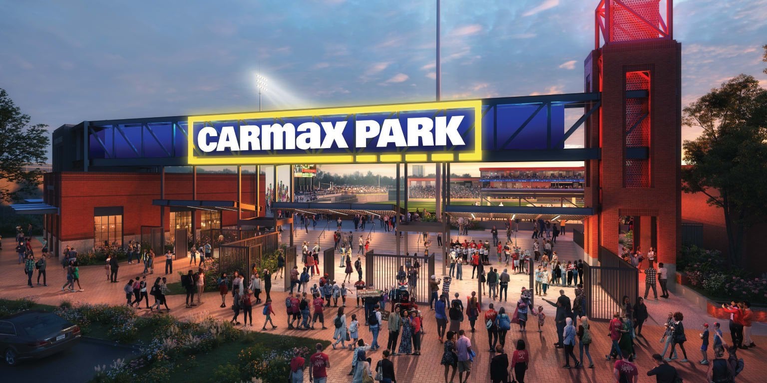 Giants AA affiliate Richmond Flying Squirrels announce new stadium for 2026, CarMax Park, with groundbreaking on Friday, 9/6