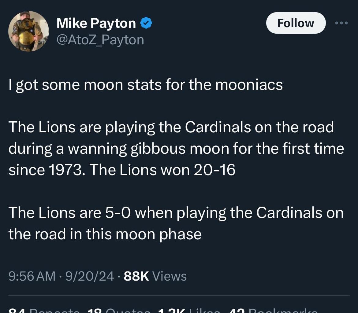 THE MOON HAS SPOKEN