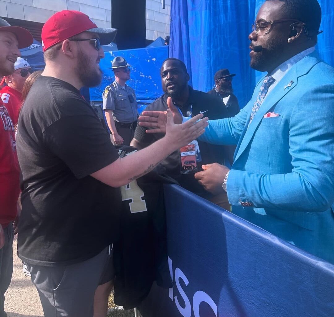 Met Mark Ingram at Big Noon Kickoff today! ⚜️