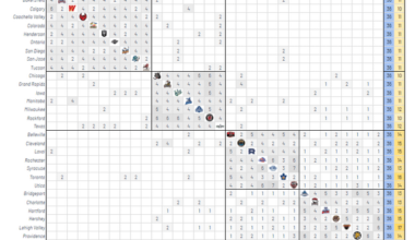 Minor league hockey schedule matrixes: 2024-25
