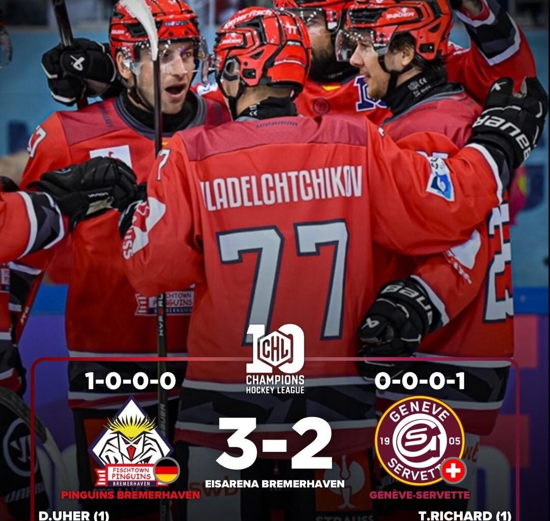 Day 2 of the Champions Ice Hockey League results