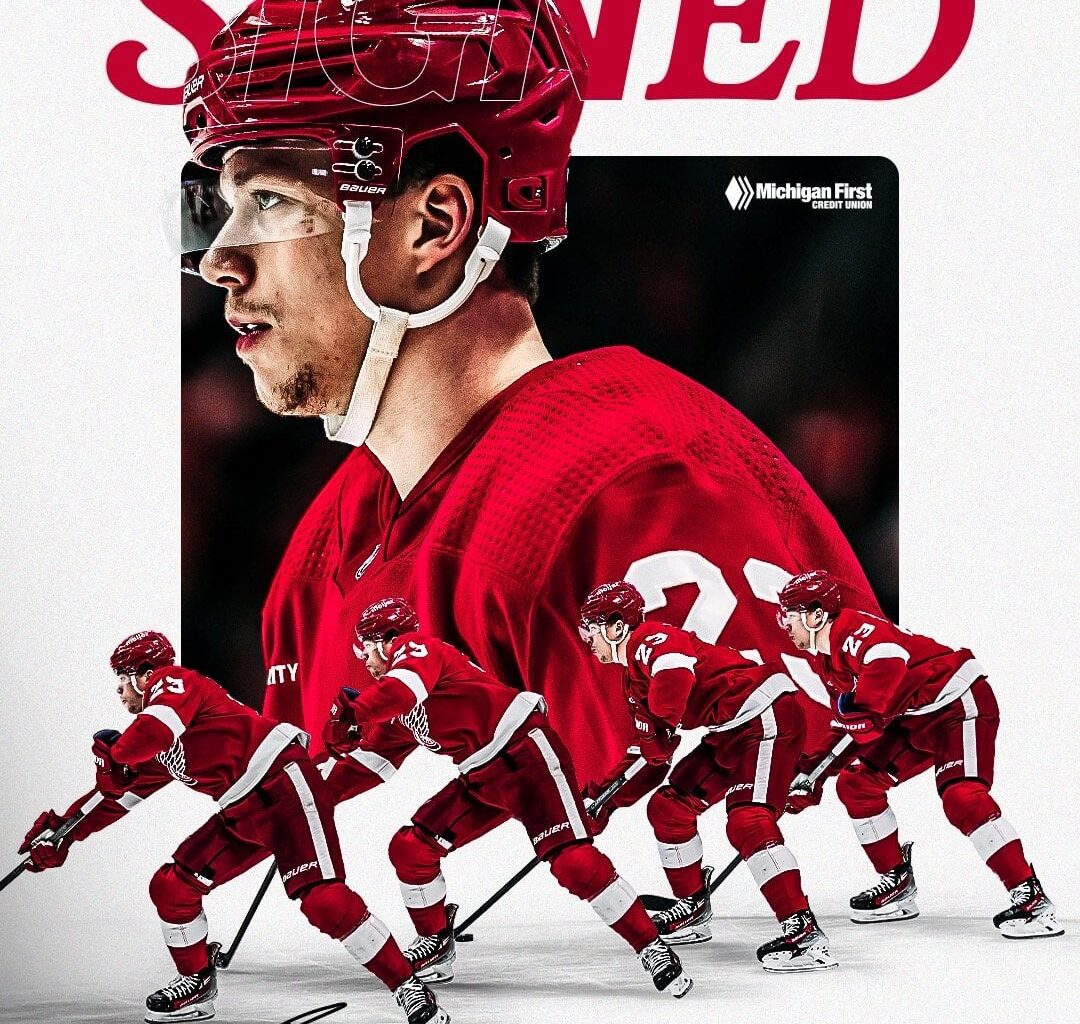 The #RedWings have signed Lucas Raymond to an eight-year contract with an AAV of $8,075,000.