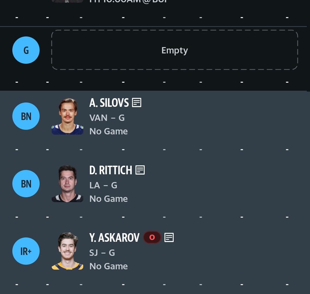 Keeper League where I had 4 of the top 10 picks and declared keepers earlier in the week