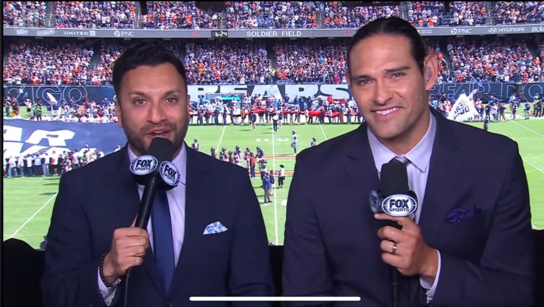 Fox #3 Team of Adam Amin and Mark Sanchez will be on the call for Rams/Cardinals ( Yellow)