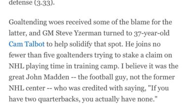 ESPN’s bold prediction for the upcoming Detroit Red Wings season. Thoughts?