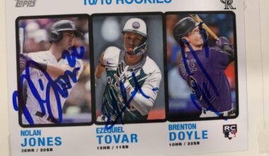 Nolan finished off the triple auto card pregame tonight