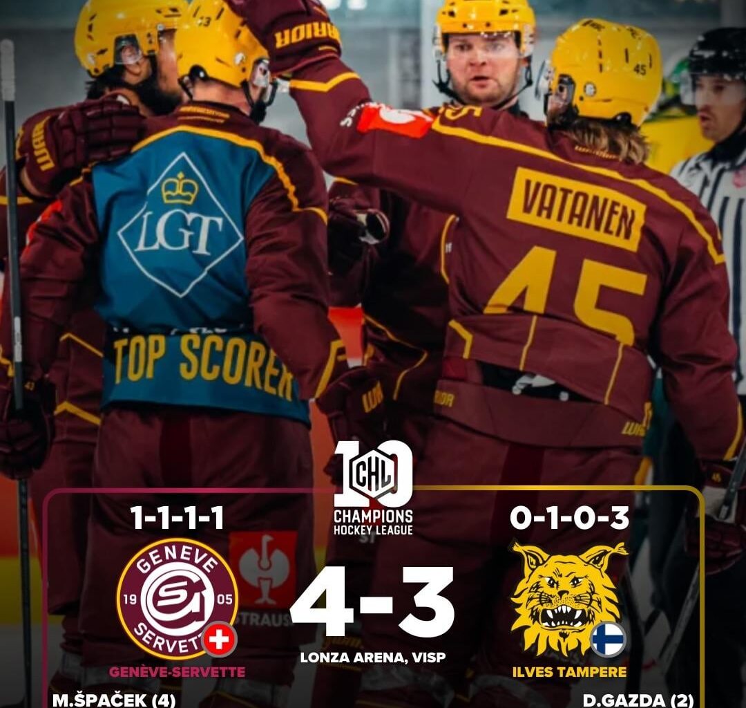 CHL 🇪🇺 tonight’s results from day 7 of the Champions hockey league