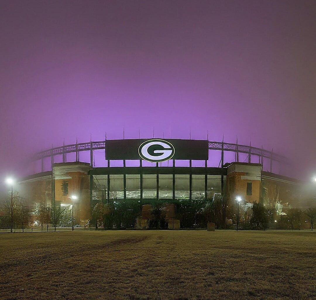 BREAKING NEWS - Purple Haze descends on Lambeau Field