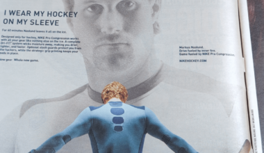 NHL Players in Ads from 20 Years Ago