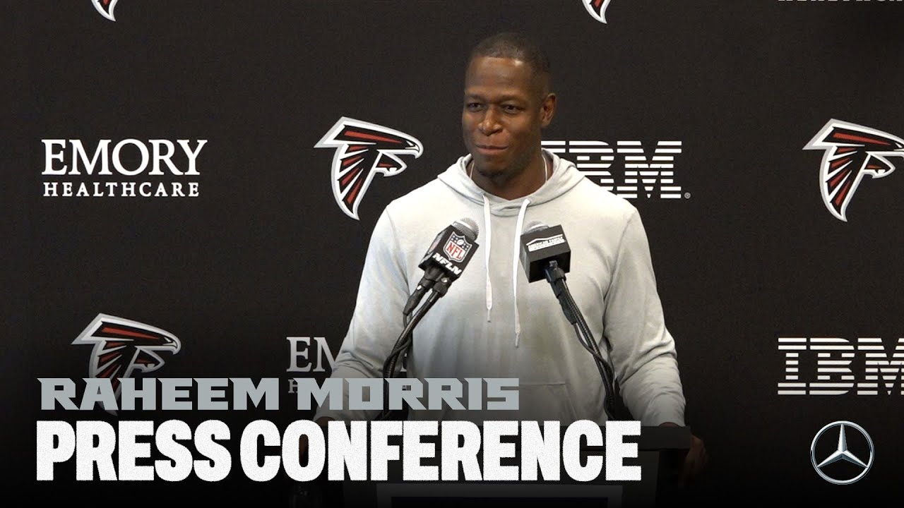 Raheem Morris on short week matchup on Thursday Night Football vs. Buccaneers | Press Conference