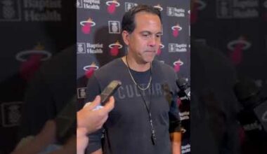 Erik Spoelstra at Miami Heat training camp Day 2