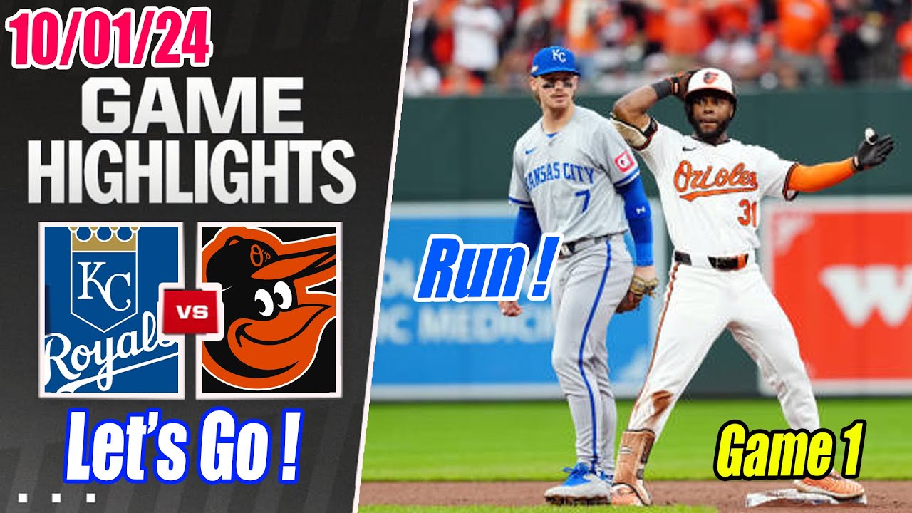 Kansas City Royals vs Baltimore Orioles Game 1 Highlights (10/01/2024) AL Wild Card | MLB Highlights
