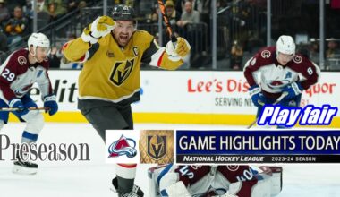 Colorado Avalanche vs Vegas Golden Knights Game Highlights | preseason | 2024 NHL Season