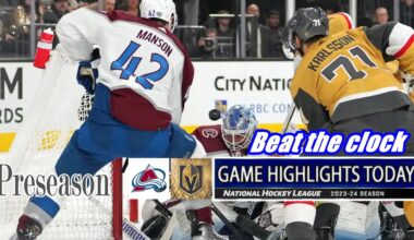 Colorado Avalanche vs Vegas Golden Knights Full Game Highlights | preseason | 2024 NHL Season