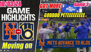 New York Mets vs Milwaukee Brewers [FULL GAME 3] Oct 3, 2024 NL Wild Card | MLB Highlights 2024