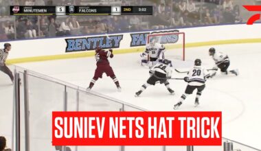 Calgary Flames Prospect Aydar Suniev Nets Hat Trick In UMass Win Over Bentley