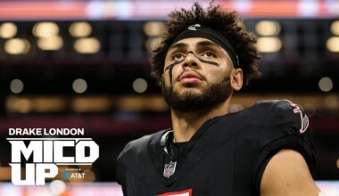 Drake London is mic'd up for WILD division game on TNF | Atlanta Falcons