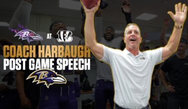 John Harbaugh's Postgame Speech After Iconic Win Over Bengals | Baltimore Ravens