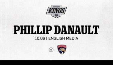 Forward Phillip Danault | 10.05 LA Kings fall to Florida Panthers in Quebec City | Media (ENGLISH)