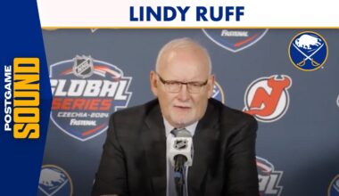 Buffalo Sabres Coach Lindy Ruff After 3-1 Loss To New Jersey Devils In Prague