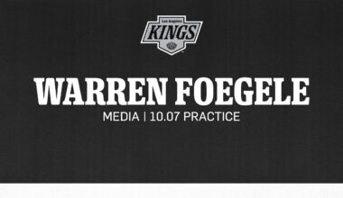 Forward Warren Foegele | 10.07 LA Kings Practice in Charlevoix, Québec