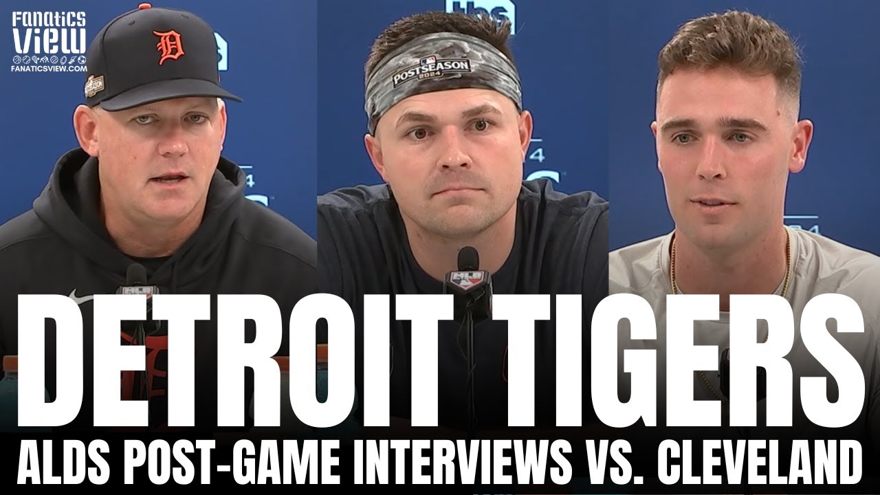 Tarik Skubal, Kerry Carpenter & AJ Hinch React to EPIC ALDS Game Winning HR for Tigers vs. Cleveland