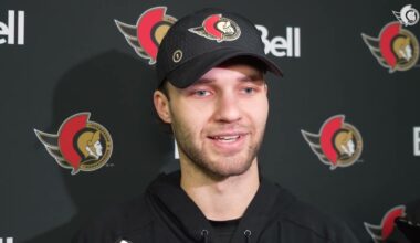 Thomas Chabot, Josh Norris, Nick Cousins, and Travis Hamonic Media Availability - Oct. 8