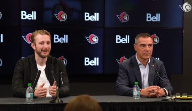 Linus Ullmark and Steve Staios Contract Extension Media Availability