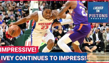 Jaden Ivey Continues To Impress In Detroit Pistons Second Preseason Game Against The Phoenix Suns