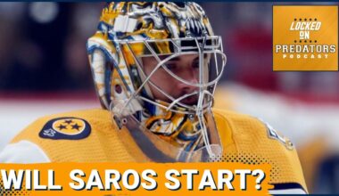 Will Juuse Saros Start for the Nashville Predators Against the Dallas Stars to Open the Season?