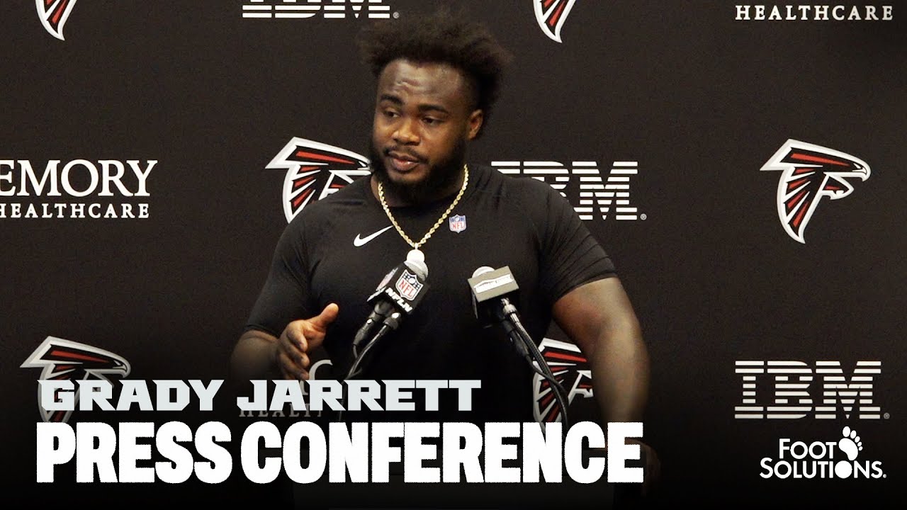 Grady Jarrett, Jessie Bates III and more speak ahead of matchup with Carolina | Press Conferences
