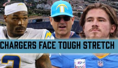 Chargers Face Tough Stretch: Herbert,  Bosa, Slater, Alt Injuries Still Up In The Air