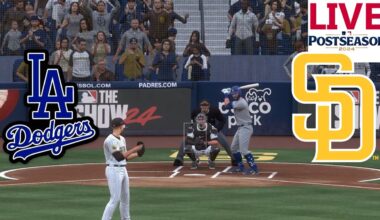 🔴LIVE 🔴Los Angeles Dodgers vs San Diego Padres /Game 4/ Post Season/October 08/MLB THE SHOW 2024