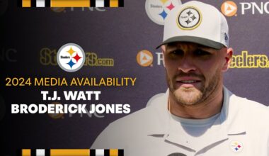 T.J. Watt, Broderick Jones Media Availability (Oct. 11) | Pittsburgh Steelers