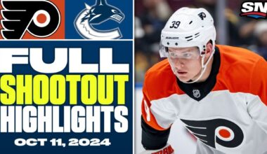 Philadelphia Flyers at Vancouver Canucks | FULL Shootout Highlights - October 11, 2024