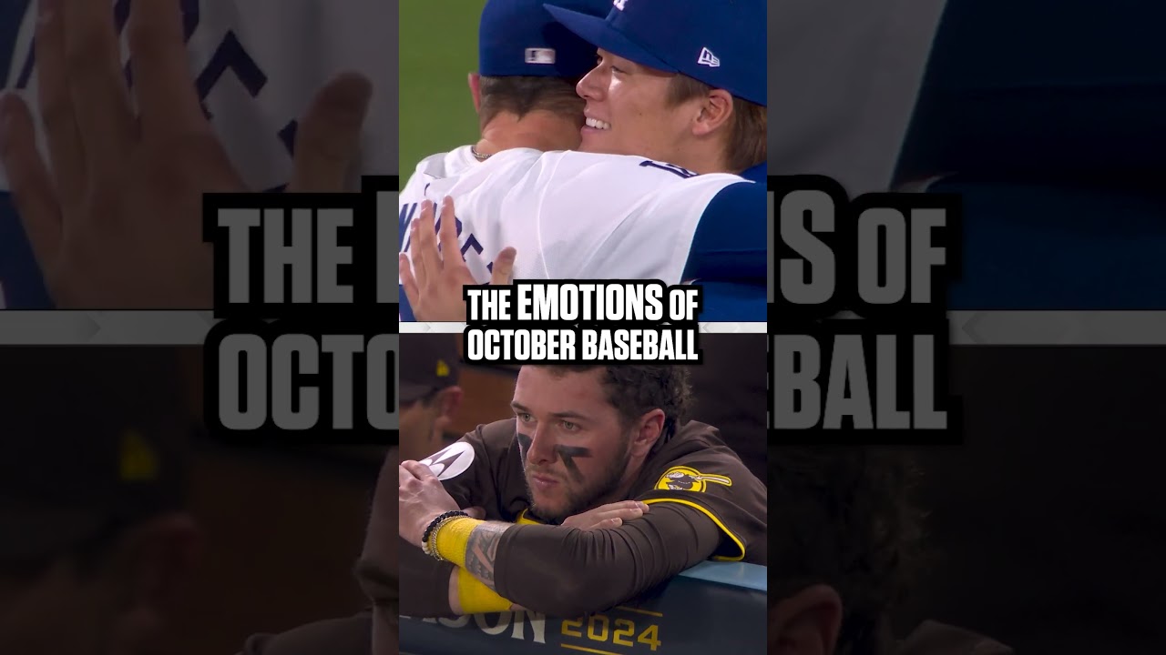 The emotions of October baseball 😢 #mlb #baseball #Dodgers #padres