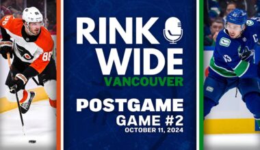 RINK WIDE POST-GAME: Vancouver Canucks vs Philadelphia Flyers |  Game 2 - Oct. 11, 2024