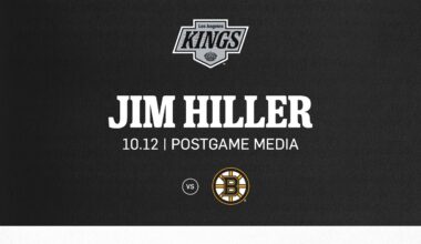 Head Coach Jim Hiller | 10.12 LA Kings fall to Boston Bruins in Ovettime