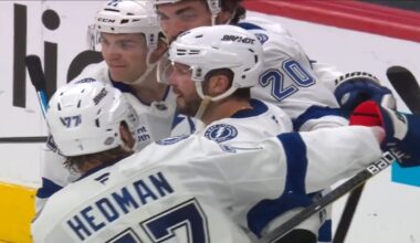 Nikita Kucherov 3rd Period Natural Hat Trick Against Carolina