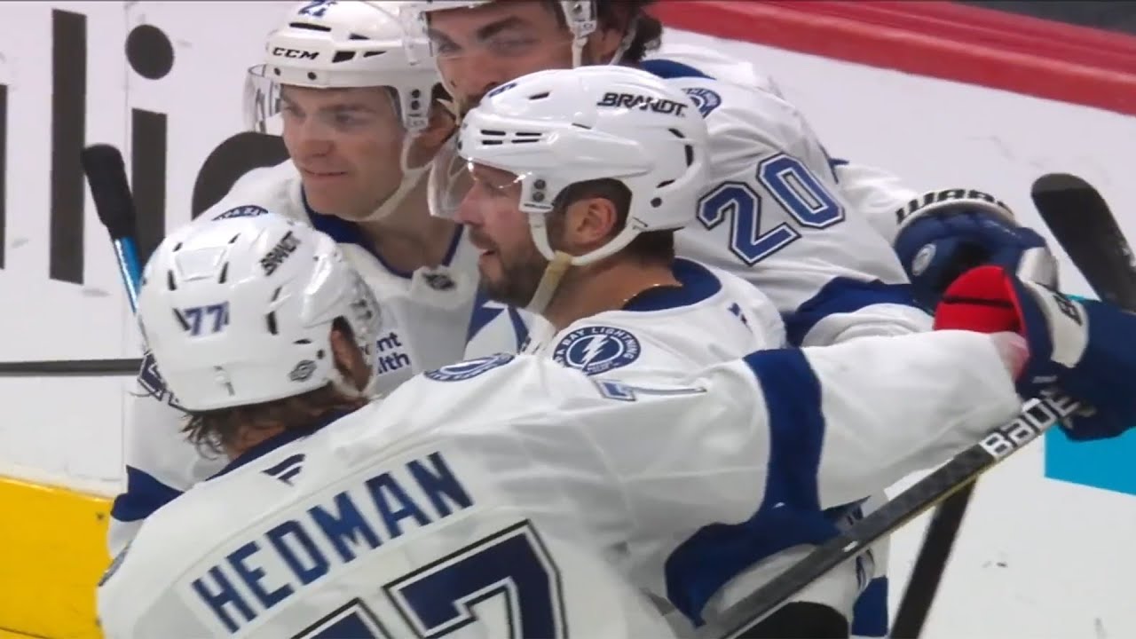 Nikita Kucherov 3rd Period Natural Hat Trick Against Carolina