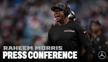Head coach Raheem Morris reflects on Atlanta Falcons win over Carolina Panthers | Press Conference