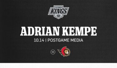 Forward Adrian Kempe | 10.14 LA Kings fall to Ottawa Senators in Overtime
