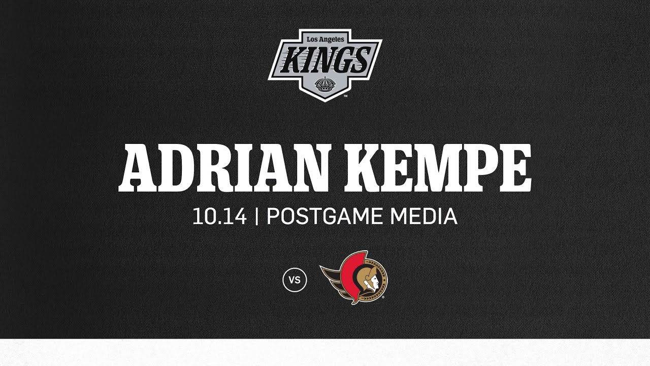 Forward Adrian Kempe | 10.14 LA Kings fall to Ottawa Senators in Overtime