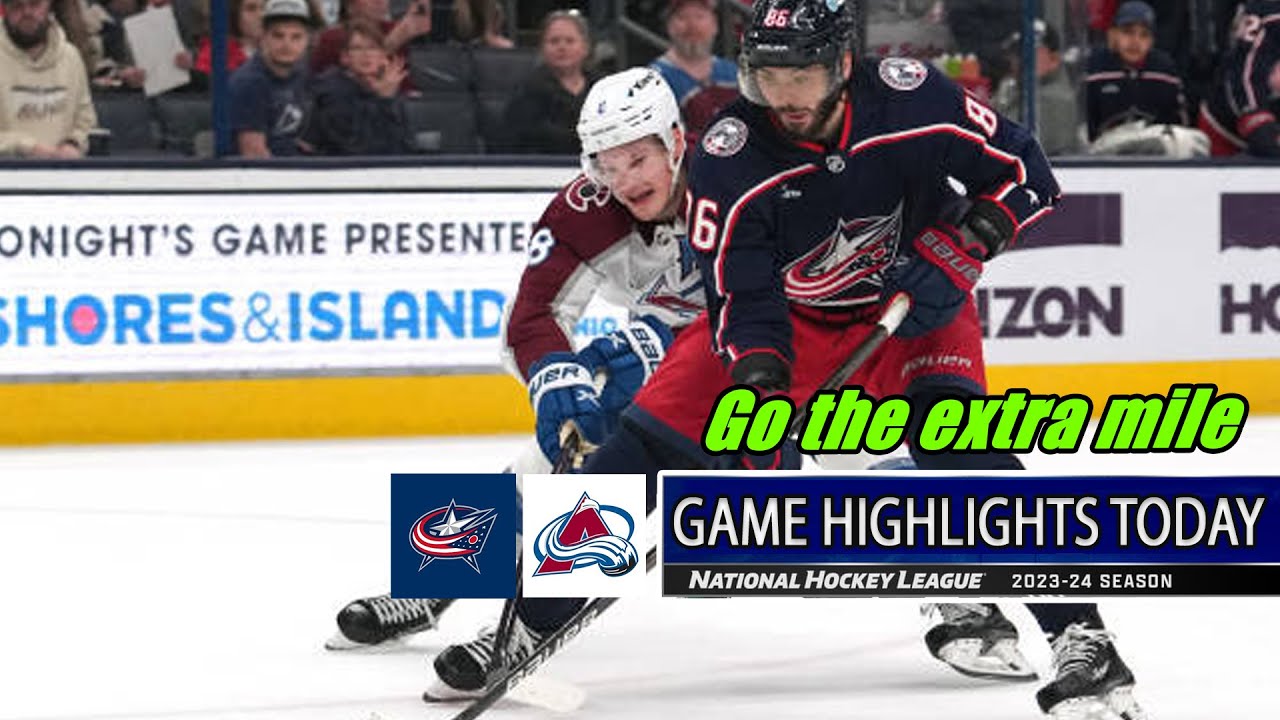 Colorado Avalanche vs Columbus Blue Jackets Full Highlights | 2024 NHL Season