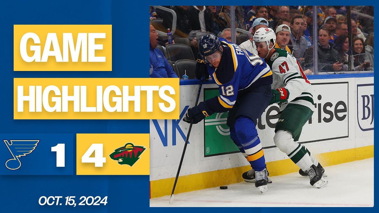 Game Highlights: Wild 4, Blues 1