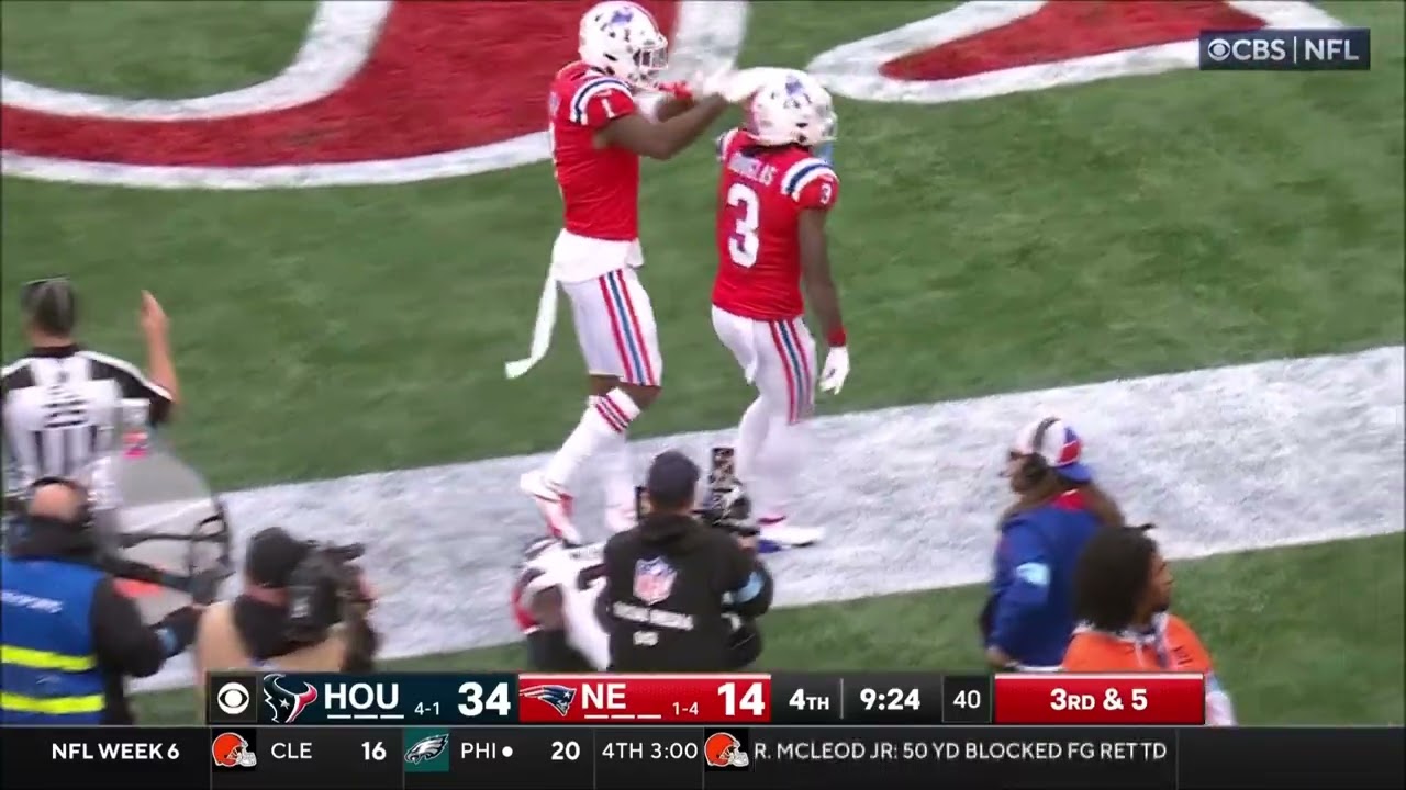 DeMario Douglas - Highlights - New England Patriots vs Houston Texans - NFL Week 6 2024