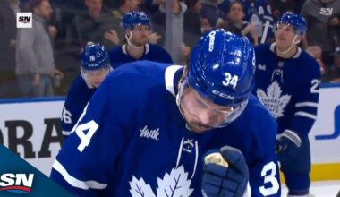Maple Leafs' Auston Matthews Rifles First Goal As A Captain vs. Kings