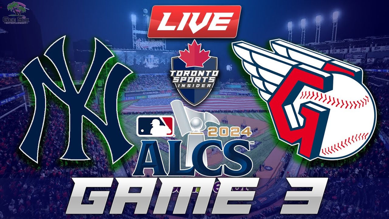 New York Yankees vs Cleveland Guardians ALCS Game 3 LIVE Stream Game Audio | MLB Playoff Cast & Chat