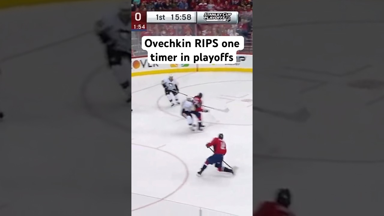Alex Ovechkin rips a one timer past penguins #nhl #playoffs #hockey #sports #caps #capitals #ovi